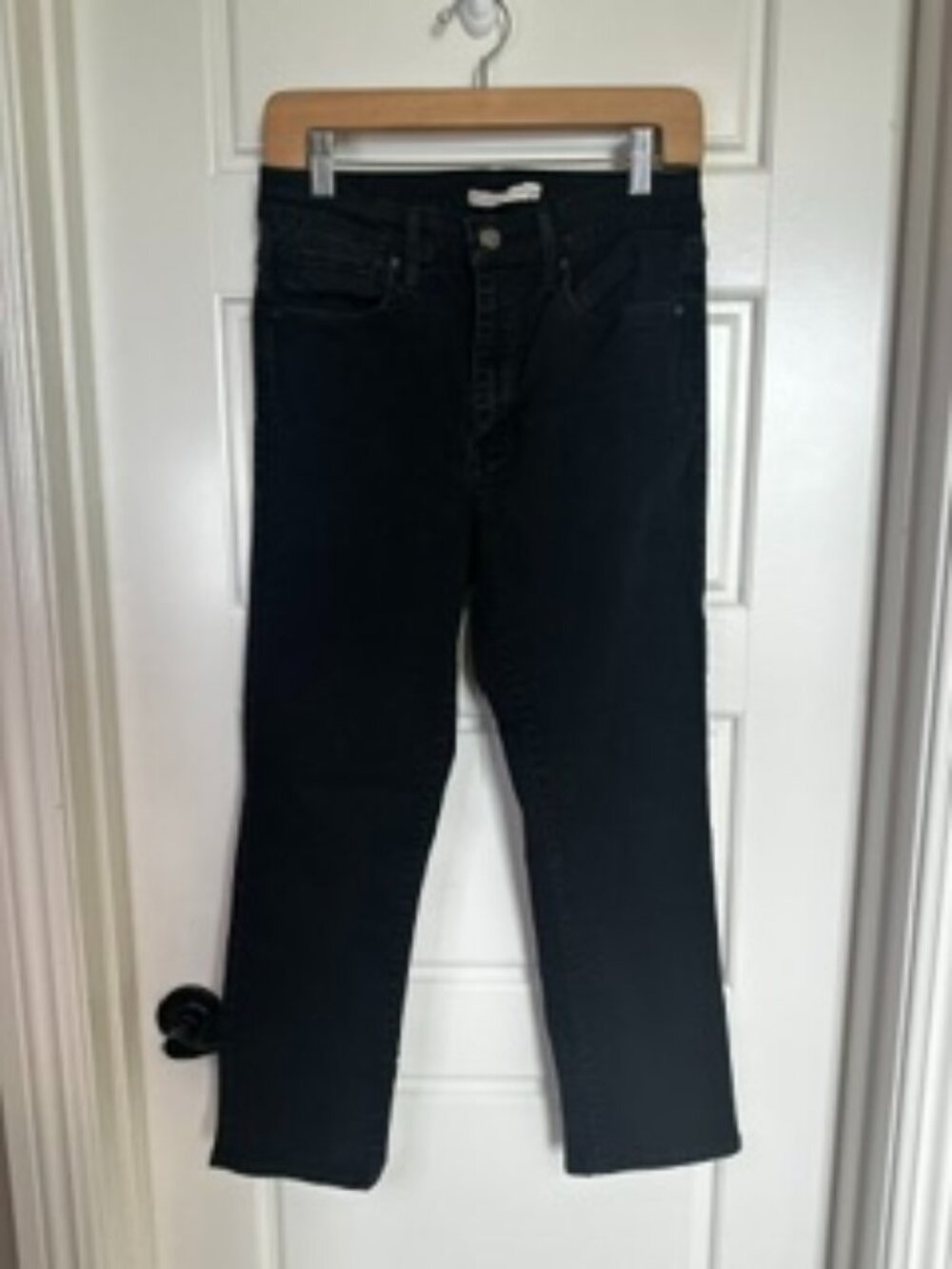 Levi's High Rise Straight Crop Jeans